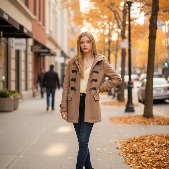 100% Authentic Burberry Blackwell wool duffle Coat New Camel - Picture 14 of 15